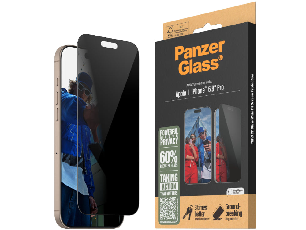 PanzerGlass UltraWide Fit Privacy Screen Protector for iPhone 16 Pro Max - Brand New